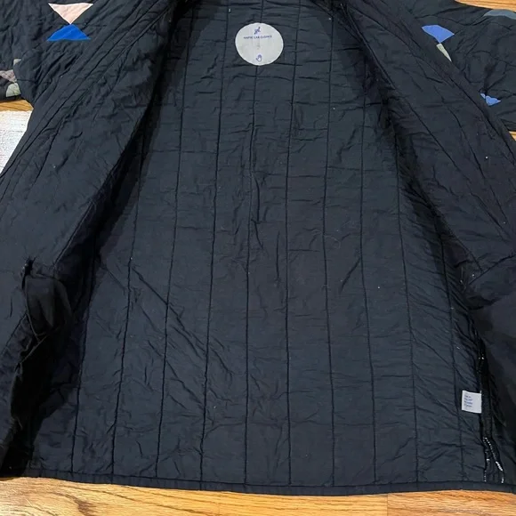 black haptic lap butterfly quilt cotton coat - Picture 6 of 9